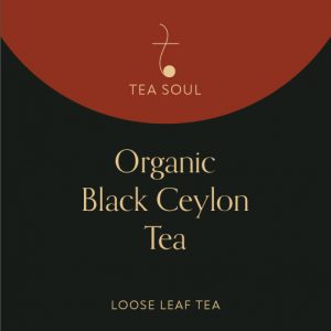 organic black ceylon tea label