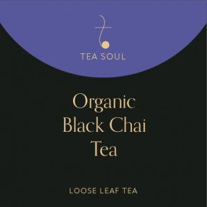 organic black chai tea packaging